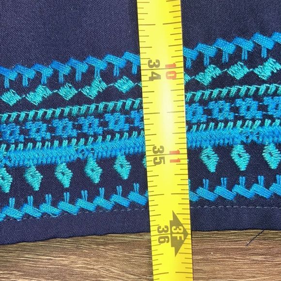 NWT Magnolia Grace Medium Navy Beaded Sleeveless Dress - Picture 7 of 12